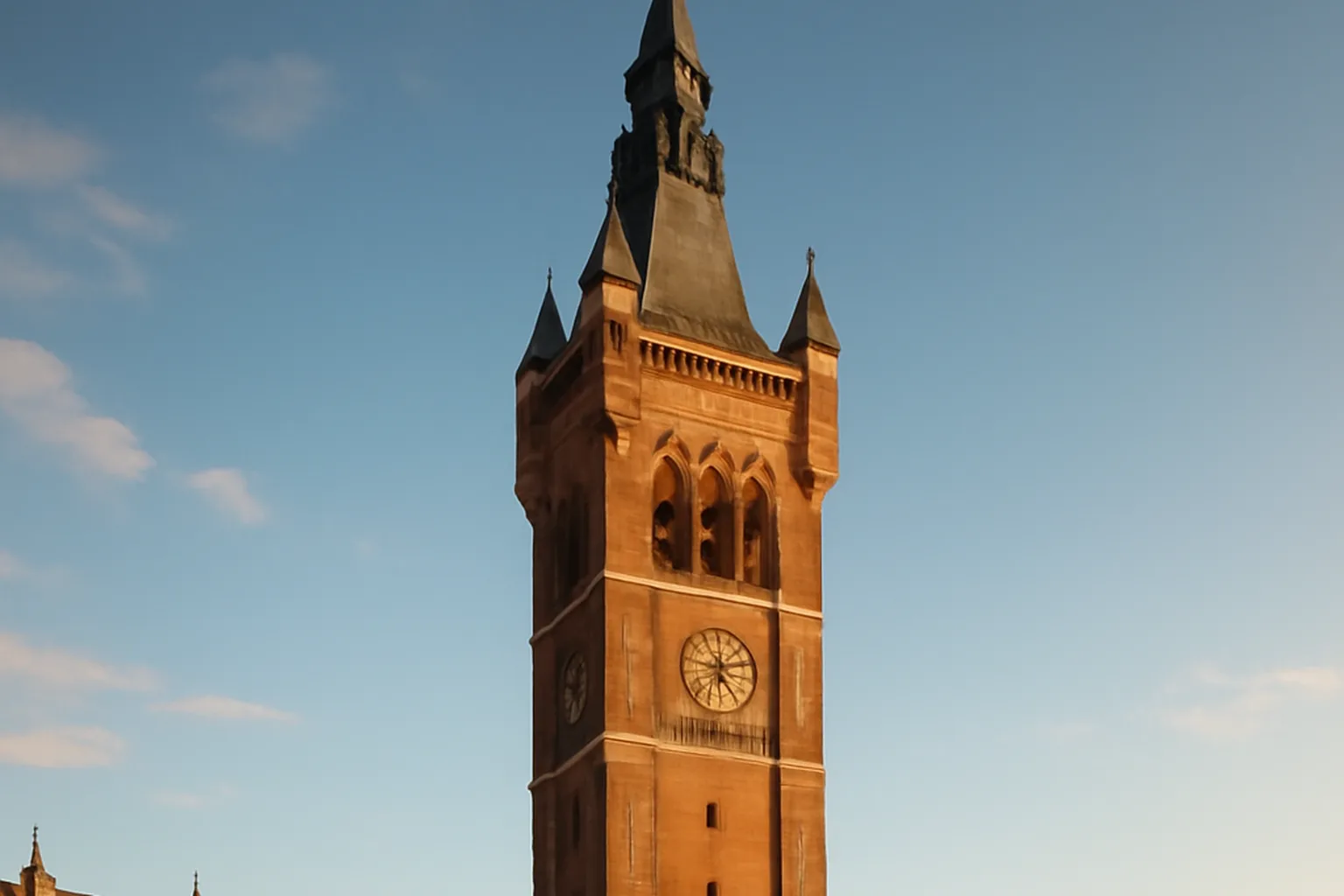 Le beffroi de Bailleul dominant la place centrale de la ville